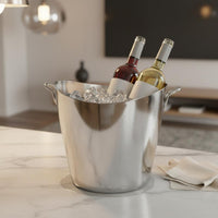 Stainless Steel Ice Container Polished Finish Beverage Chiller Container With