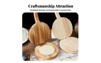 Dumpling Wrapper Maker Produces Uniform Wrappers Wooden Dumpling Wrapper Press Labor-Saving Manual Pastry Presser for Home Cooks, Beginners
