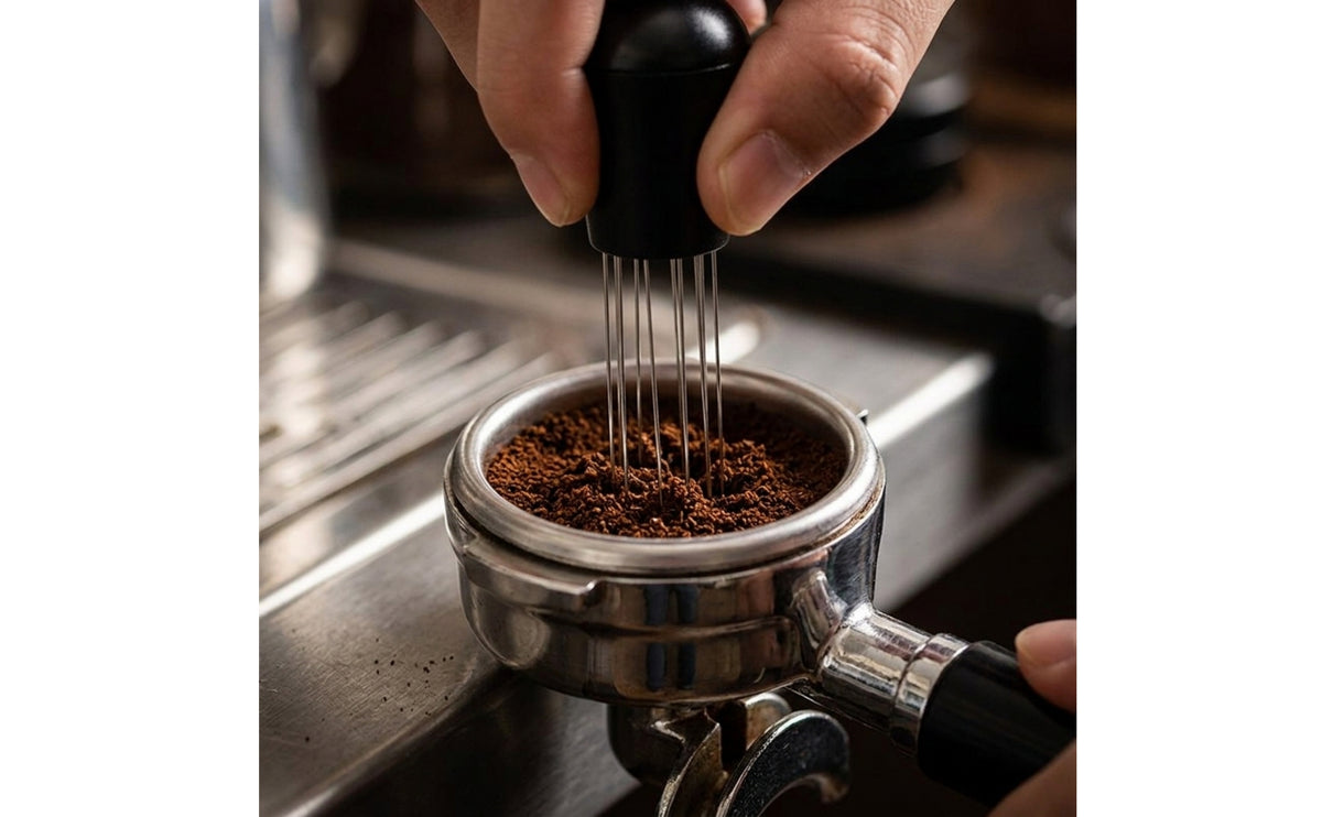 Clump-Breaking WDT Tool Ergonomic Espresso Stirrer Compact Needle Distributor for Baristas