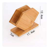 Bamboo Napkin Holder Multi-Functional Household Storage for Dining Table