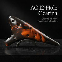 12 Hole Alto, Handcrafted Clay Instrument for Beginners, Easy to Play with Tutorial and Bag, Musical - Image 2