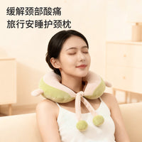 Cartoon U-Shaped Neck Pillow with PP Cotton Filling for Travel and Office
