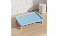Elevated Feline Feeder Easy to Clean Raised Pet Feeding Tray for Small Dogs