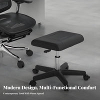 Adjustable Under-Desk Leg Rest Built-in Storage Rolling Padded Ottoman