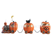 Cartoon Pumpkin Cart Halloween Decoration for Home