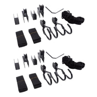 2 Pieces Pulley Storage Hoist Heavy Duty Lifting Hanger Black Metal