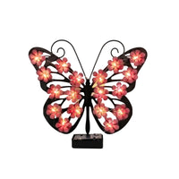 Solar Wall Light with Cutout Wings LED Butterfly Garden Light Wireless for Patio