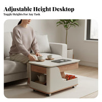 Foldable Tea Trolley Space-Saving Design Side Table Lockable Casters Multi-Tier Storage for Homeowners, Entertainers