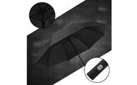 Large Canopy Long-Handle Umbrella Business-Style Automatic Umbrella Reinforced Lightweight for Professionals, Commuters, Couples, Commute, Travel
