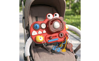 Dinosaur-Themed Stroller Steering Wheel Toy Multifunction Stroller Toy Sensory Travel-Friendly for Toddlers