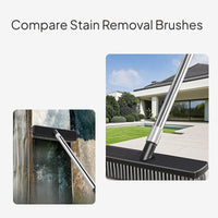 Stainless Steel Floor Scrub Brush with Long Handle