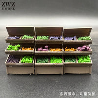 ZWZ 1:64 Hand-Painted Miniature Supermarket Scene Accessories