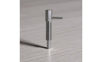 Precision Machined L-Handle Indexing Plunger High-Grade Material L-Shaped Knob Plunger Threaded Body Stop Stop Long-Lasting Construction for Machinery, Fixtures, Jigs