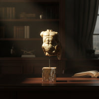 Figurative Sculpture Carved Sculpture with Base Elegant for Interior Designers