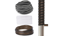 120 Feet Flat PE Rattan Roll Waterproof Synthetic Wicker Weaving Strip for Patio