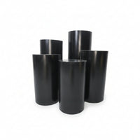 5 Pieces Cake Pedestal Stand Different Heights Dessert Display Stand Solid-Sided Event Decor for Wedding Reception