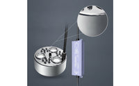 Stainless Steel High-Frequency Mist Maker Three-Head Mist Maker with 3 Heads Waterproof High-Frequency Fogger Compact for Ponds, Fountains, Aquariums