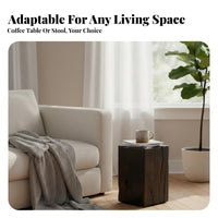 Hardwood Wood block-like Table Nordic Design Stool Minimalist decorative quality Multi-Functional for Lounge Area