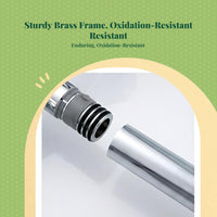Brass Double Handle Kitchen Faucet, Hot & Cold Mixer
