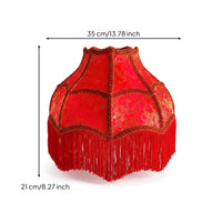 Light Shade with Tassels Tasseled Tassel Lampshade Structured Table Light Shade for Bedroom