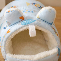 Hamster Bed and House with Removable Cushion, Square Shape Hamster Sleeping Bag, Winter Warm Sugar Glider Bed for Small Animal Pets