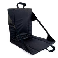 Outdoor Folding Seat Cushion with Backrest, Moisture-Proof, Portable Picnic Chair Pad