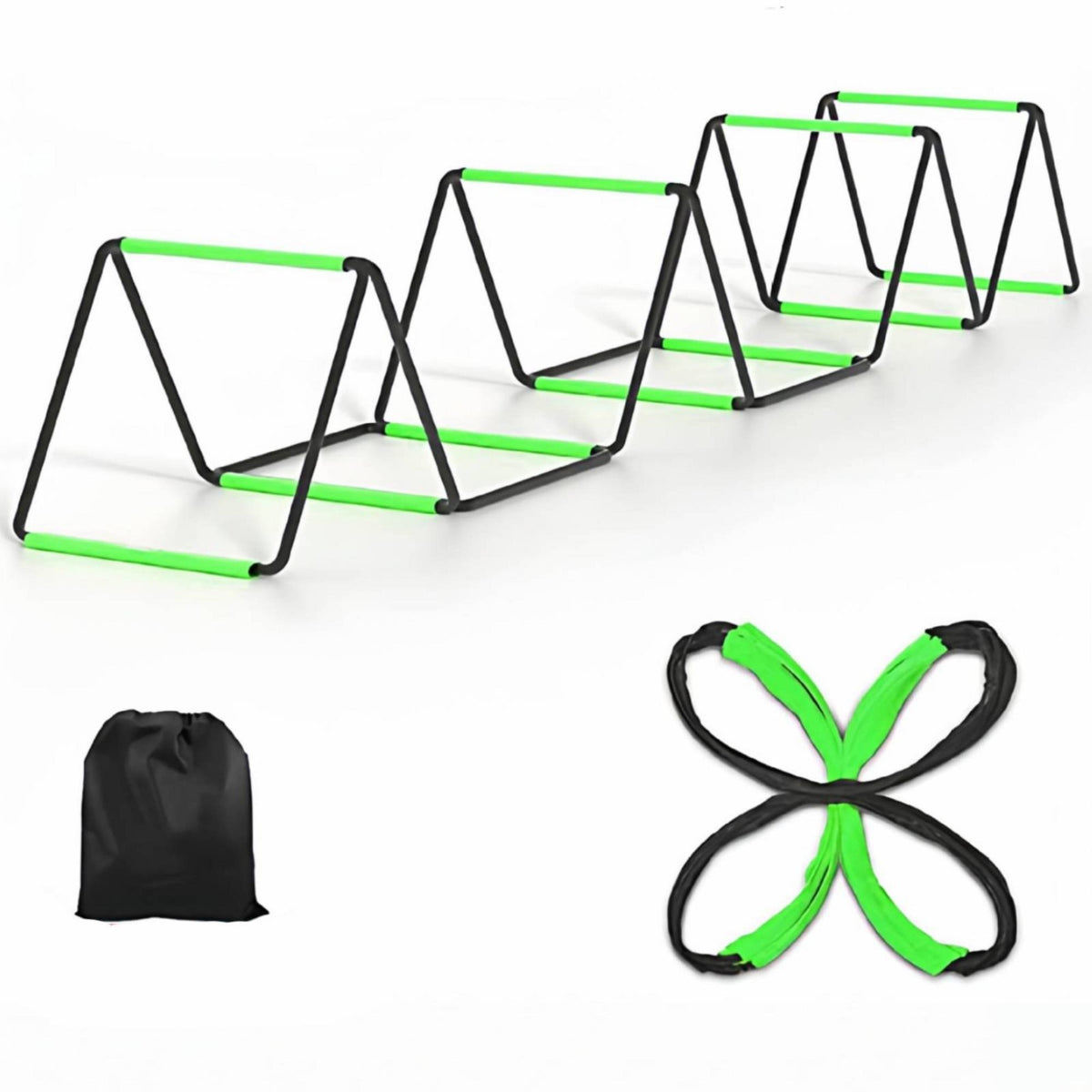 Foldable Agility Ladder with Storage Bag Thickened Agility Ladder with Carry Bag Reinforced Portable for Athletes, Coaches, Coordination Exercises, Home Gym