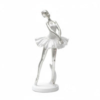 Ballet Dancer Sculpture Elegant Design Ballet Dancer Statue Fine Crafted Details Ballerina Statue for Dancers, Girls, Living Room, Bedroom, Bookshelf