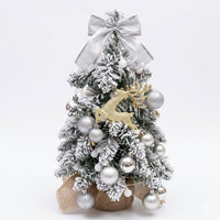 Mini Flocked White Christmas Tree with Snow Effect for Tabletop (45/60cm)