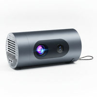 Mini Projector Compact Portable Display Device Cylindrical for Movie Night