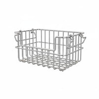 Stainless Steel Wire Basket Heavy Duty Metal Wire Pantry Bin for Kitchen, Closet