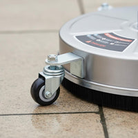 Commercial Grade Stainless Steel Rotary Floor Scrubber 4000 PSI 20 Inch Pressure Washer Surface Cleaner Splash-Clear Skirt for Driveway