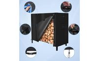 Firewood Rack Cover Weather-Resistant Wood Rack Cover Waterproof Wood Tarp for Garden