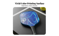 Long-Lasting Border Guard Fiberglass Pickleball Racket Comfortable Grip Fiberglass Pickleball Rackets Enlarged Sweet Area for Men, Indoor