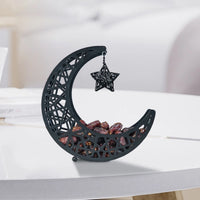 Middle East Hollow Metal Moon-Shaped Snack Tray Storage Box Home Decoration