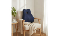 Contoured Memory Foam Back Support Ergonomic Support Pillow Pressure-Relieving Backrest Cushion Breathable for Office Workers, Commuters, Car Seats, Desk Work