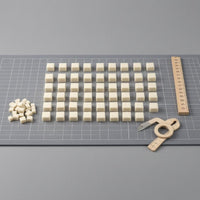 90 Pieces Wool Piano Repair Block Beige Whippen Hammer Pillow Block 17 Mm