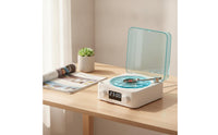 Retro Turntable Style Speaker Vintage Phonograph Player Style Speaker Tabletop Multifunctional for Dorm Room