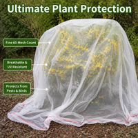 Polyethylene Garden Netting, Fine Mesh Netting for Garden Protection, Vegetable Garden Netting for Raised Beds, Reusable Plant Netting