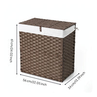 Laundry Hamper with Lid Collapsible Bin Portable for Closet