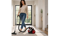 Strong Suction Corded Vacuum Cleaner High Power Canister Vacuum Cleaner Powerful Appliance Variable Speed for Homeowners, Apartment Renters, Home, Living Room