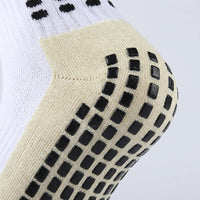 Non Slip Football Socks with Anti-Slip, Long Sports for Training, Breathable Athletic with Terry Cushioning, Over Rugby