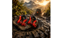 2 Pieces Protective Shackles with Rubber Sleeve Threaded Bow Shackles Smooth Shackle with Screw Pin Heavy-Duty for Truck Owners, off-Roaders, Towing, Vehicle Recovery