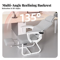 Reclining Sled Base Chair Ergonomic Design Office Furniture for Home Workspace
