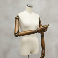 Wooden Mannequin Arm with Hand Detachable Articulated Mannequin Arm with Hand Multi-Angle for Fashion Studios