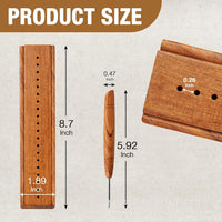 Wooden Book Binding Kit with Hole Punch Stand for Book Lovers, Paper File Binding