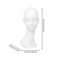 Hairpiece Head Mannequin Stable Base Hat Display Head Smooth Surface Hairpiece Display Bust for Styling Practice