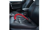 Strong Steering Wheel Lock with Steel Cable Heavy Duty Cable Steering Wheel Lock Visible Deterrent Car Anti-Theft Device Long-Lasting for Drivers, Street Parking