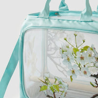 Bird Carrier and Parrot Carrier with Clear Window, Oxford Cloth Foldable Bird Carrier and Portable Bird Cage, Pet Travel Bag with Shoulder Strap