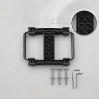 Sturdy Quick-Release Buckle Long-Lasting Basket Bracket with Screws and Nuts Strong Mounting Adapter with Screws and Nuts Adjustable for Commuters
